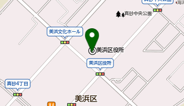 宅配ロッカーPUDO 美浜区役所の地図画像