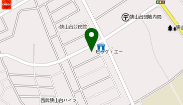 宅配ロッカーPUDO Big-A 狭山狭山台店の地図画像