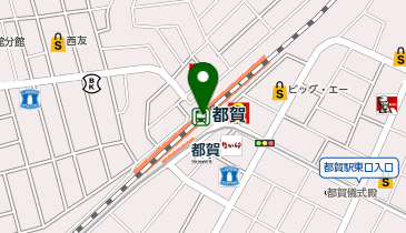 宅配ロッカーPUDO 千葉都市モノレール 都賀駅の地図画像