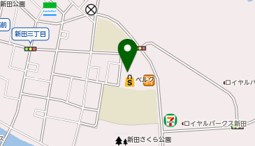 宅配ロッカーPUDO ベルク 足立新田店の地図画像