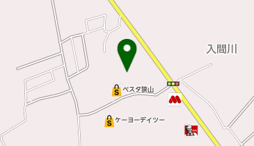 宅配ロッカーPUDO ベルク ベスタ狭山店の地図画像