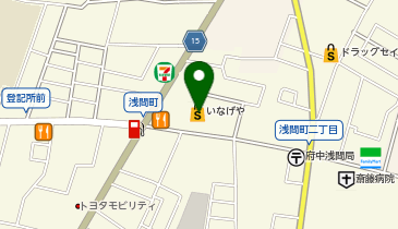 宅配ロッカーPUDO いなげや 府中浅間町店の地図画像