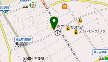 宅配ロッカーPUDO いなげや 福生銀座店の地図画像