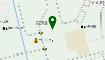 宅配ロッカーPUDO 芦屋浜高層高浜の地図画像