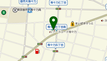 宅配ロッカーPUDO セブン-イレブン 世田谷等々力7丁目店の地図画像