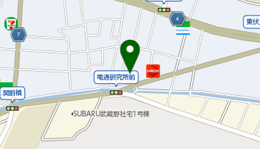 宅配ロッカーPUDO ヤマト運輸 武蔵野中央センターの地図画像