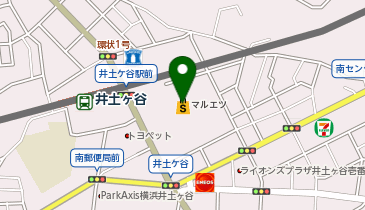 宅配ロッカーPUDO マルエツ 井土ヶ谷店の地図画像