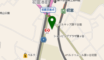 宅配ロッカーPUDO ヨークフーズ 鎌ヶ谷店の地図画像