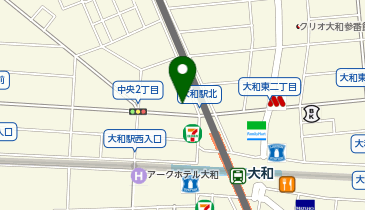 宅配ロッカーPUDO ドキわくランド 大和駅前店の地図画像