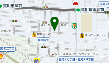 宅配ロッカーPUDO ヤマト運輸 西尾久センターの地図画像