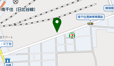 宅配ロッカーPUDO ヤマト運輸 南千住センターの地図画像