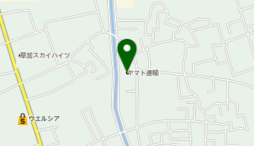 宅配ロッカーPUDO ヤマト運輸 草加学園センターの地図画像