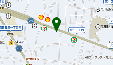 宅配ロッカーPUDO ヤマト運輸 荒川センターの地図画像