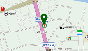 宅配ロッカーPUDO セブン-イレブン 北区神谷1丁目店の地図画像