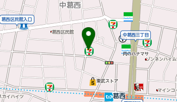 宅配ロッカーPUDO セブン-イレブン 江戸川中葛西3丁目西店の地図画像