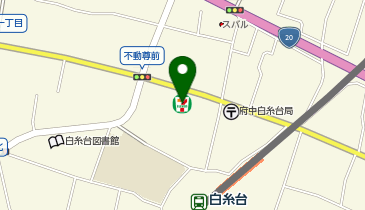 宅配ロッカーPUDO セブン-イレブン 府中白糸台店の地図画像