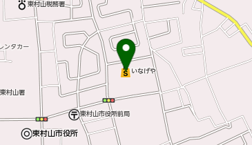 宅配ロッカーPUDO いなげや 東村山市役所前店の地図画像