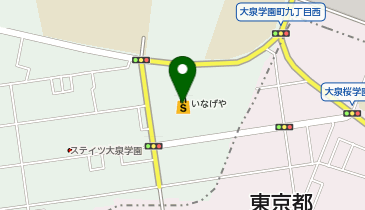 宅配ロッカーPUDO いなげや 大泉学園店の地図画像