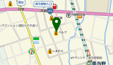 宅配ロッカーPUDO ベルク さいたま南与野店の地図画像