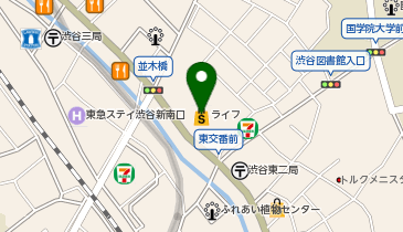 宅配ロッカーPUDO ライフ 渋谷東店の地図画像