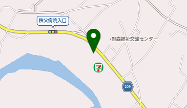宅配ロッカーPUDO ヤマト運輸 秩父影森センターの地図画像