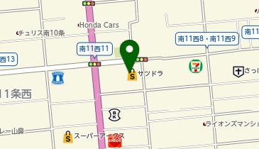 宅配ロッカーPUDO [撤去済]サツドラ 南11条店の地図画像