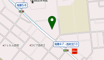 宅配ロッカーPUDO サツドラ 発寒5条店の地図画像