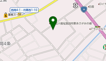 宅配ロッカーPUDO サツドラ 月寒西1条店の地図画像