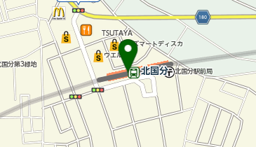 宅配ロッカーPUDO 北総鉄道 北国分駅の地図画像