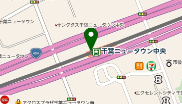 宅配ロッカーPUDO 北総鉄道 千葉ニュータウン中央駅の地図画像