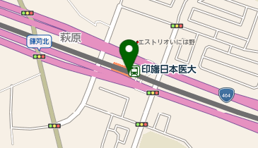 宅配ロッカーPUDO 北総鉄道 印旛日本医大駅の地図画像