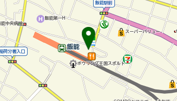 宅配ロッカーPUDO 西武不動産 西武飯能ペペの地図画像