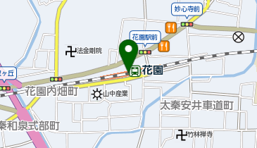 宅配ロッカーPUDO JR西日本 花園駅の地図画像