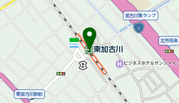 宅配ロッカーPUDO JR西日本 東加古川駅の地図画像