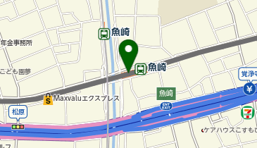 宅配ロッカーPUDO 阪神電鉄 魚崎駅の地図画像