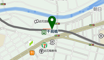 宅配ロッカーPUDO 阪神電鉄 千鳥橋駅の地図画像