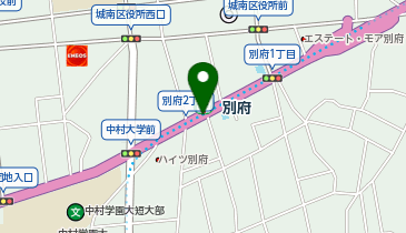 宅配ロッカーPUDO 福岡市営地下鉄 別府駅の地図画像