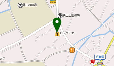 宅配ロッカーPUDO Big-A 狭山広瀬東店の地図画像
