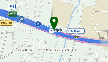 宅配ロッカーPUDO 福岡市営地下鉄 梅林駅の地図画像