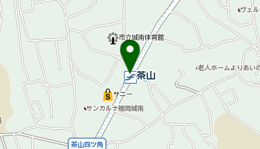 宅配ロッカーPUDO 福岡市営地下鉄 茶山駅の地図画像