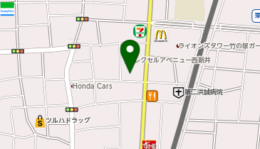 宅配ロッカーPUDO スギ薬局グループ 足立栗原店の地図画像