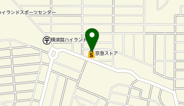 宅配ロッカーPUDO 京急ストア ハイランド店の地図画像