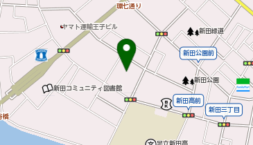 宅配ロッカーPUDO ウエルシア 足立新田店の地図画像