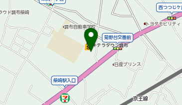 宅配ロッカーPUDO ライフ キテラタウン調布店の地図画像