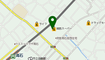 宅配ロッカーPUDO 関西スーパー 高石駅前店の地図画像