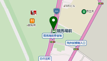 宅配ロッカーPUDO 北九州モノレール 競馬場前駅の地図画像