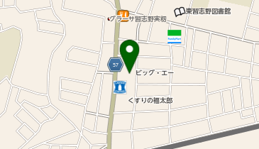 宅配ロッカーPUDO Big-A 習志野実籾店の地図画像