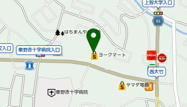 宅配ロッカーPUDO ヨークマート 西大竹店の地図画像