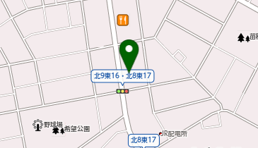 宅配ロッカーPUDO ヤマト運輸 札幌苗穂センターの地図画像