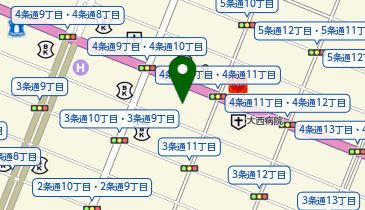 宅配ロッカーPUDO サツドラ 旭川4条通店の地図画像